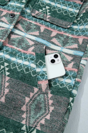 dark green shacket