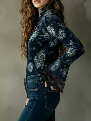100% polyester Care instructions: Machine wash cold blouse in Mixed Color with fitted silhouette