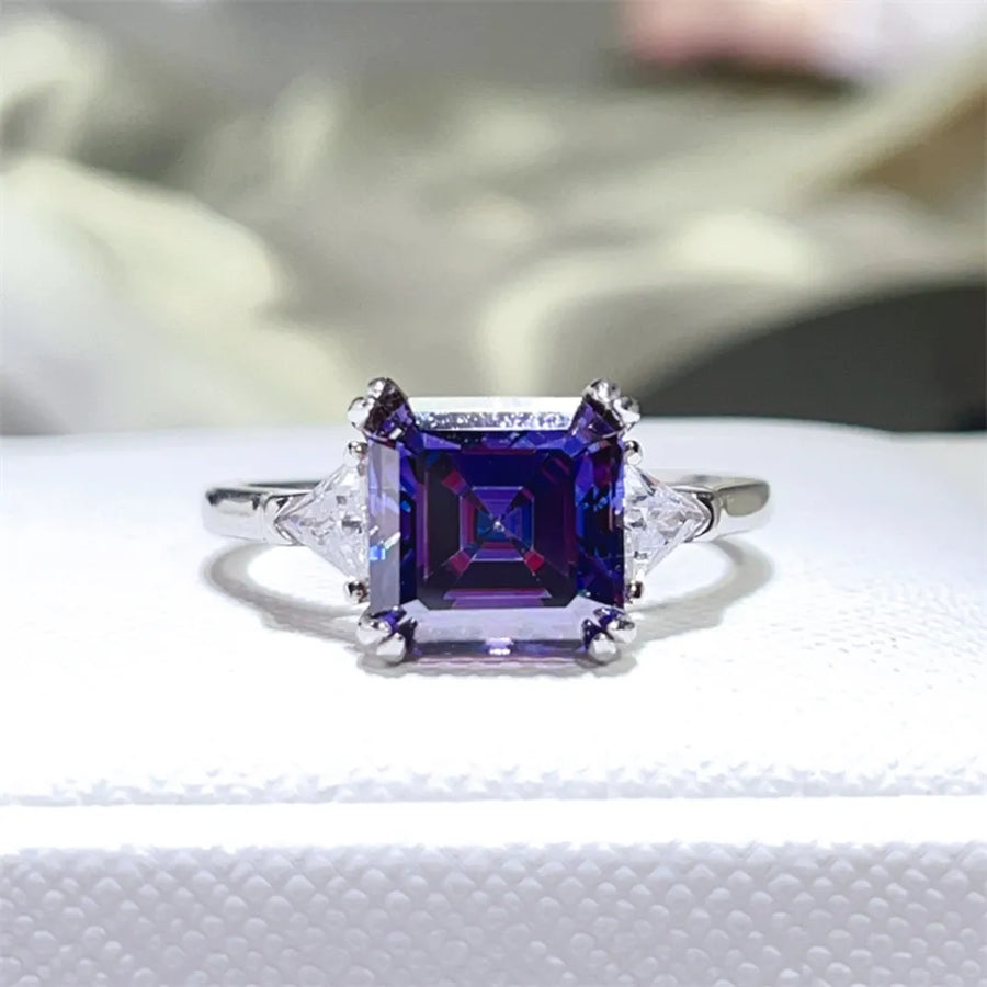 glam ring in deep blue with n/a