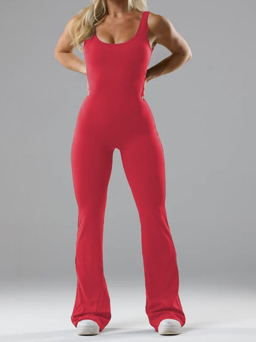 Burgundy jumpsuit