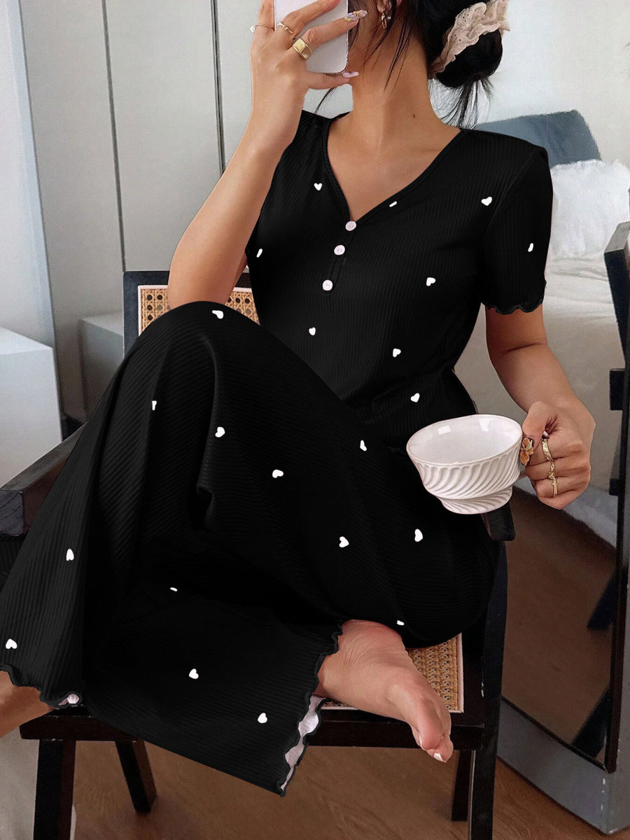 pajama set in Black