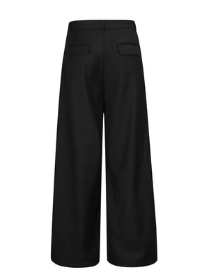 Men S Wide-leg Pleated Pants in Khaki with adjustable