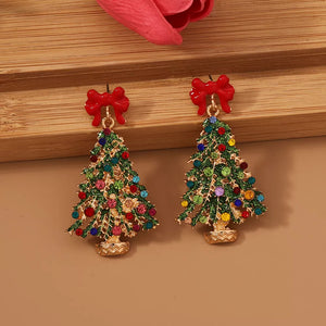 forest green earrings with novelty and n/a
