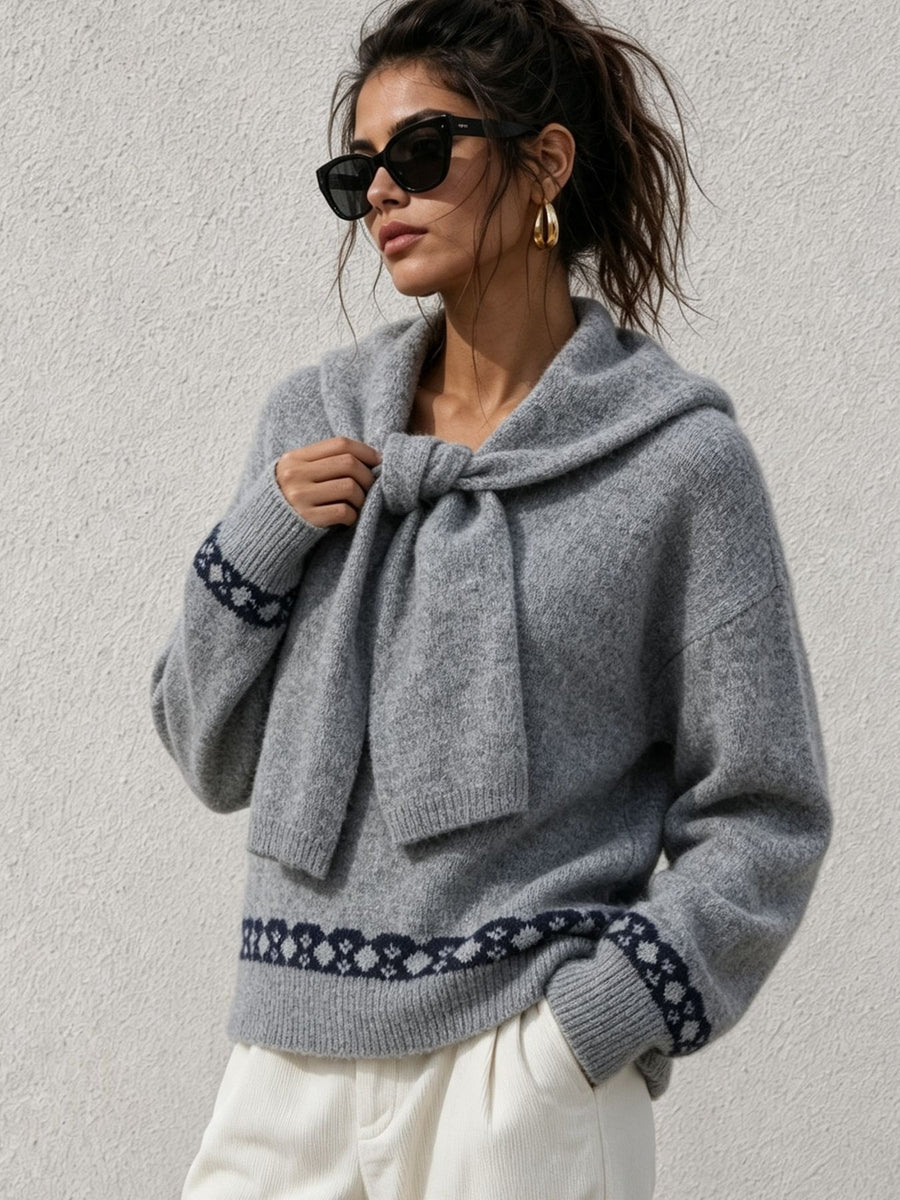 pullover sweater in Red