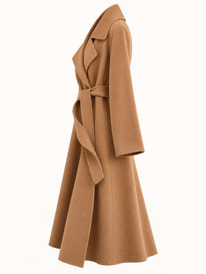 black wool coat with thermal and long sleeve