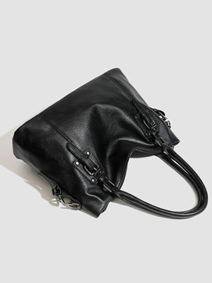 Black with handbag with top handles 6