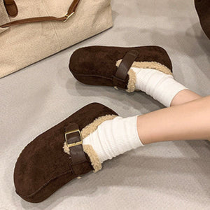 Suede,Fluff,Rubber Imported Size & slip-ons in Khaki with slip-on silhouette