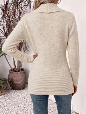 100% polyester Care instructions: Machine wash cold cardigan in Dust Storm with relaxed silhouette