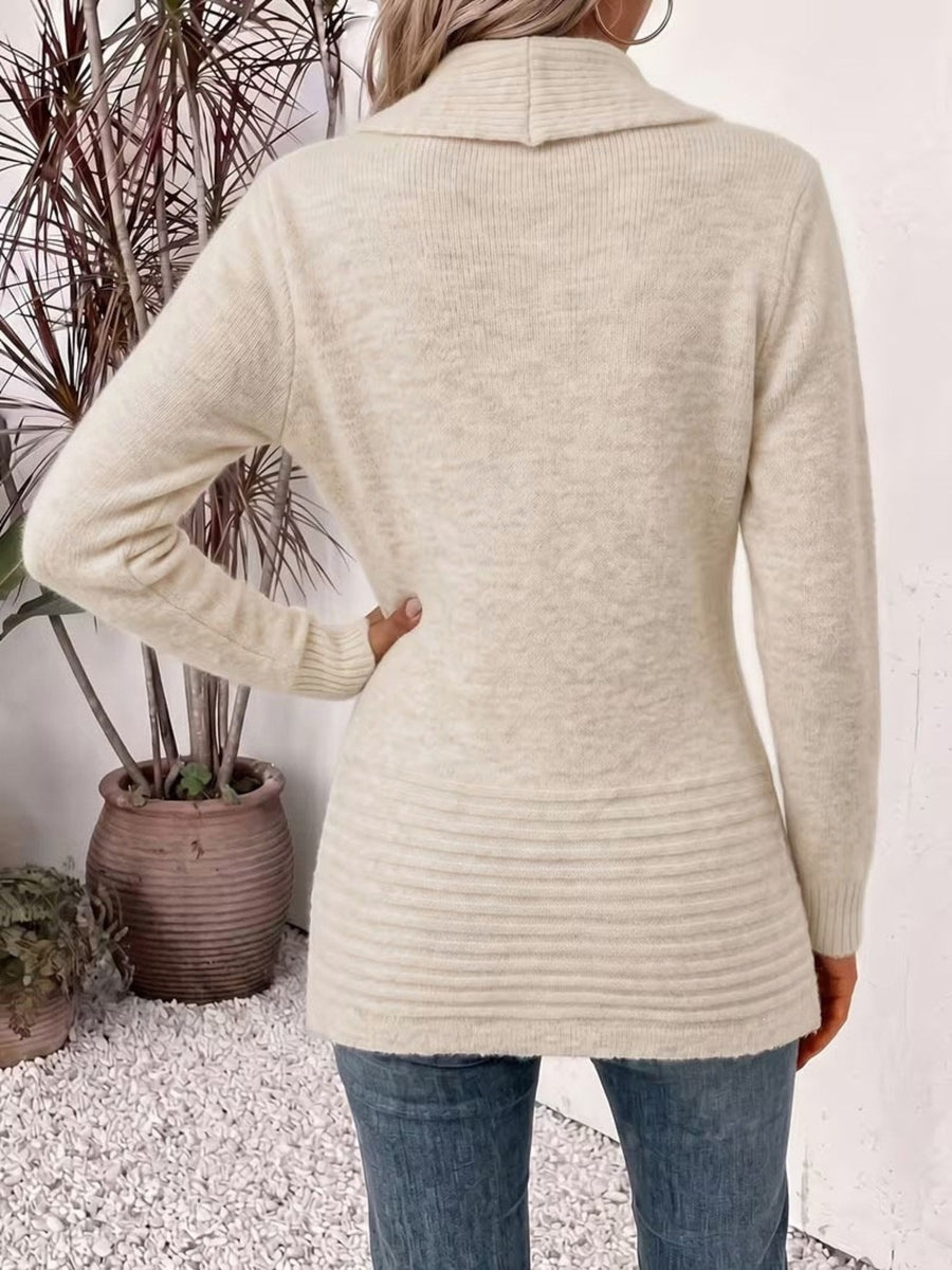 100% polyester Care instructions: Machine wash cold cardigan in Dust Storm with relaxed silhouette