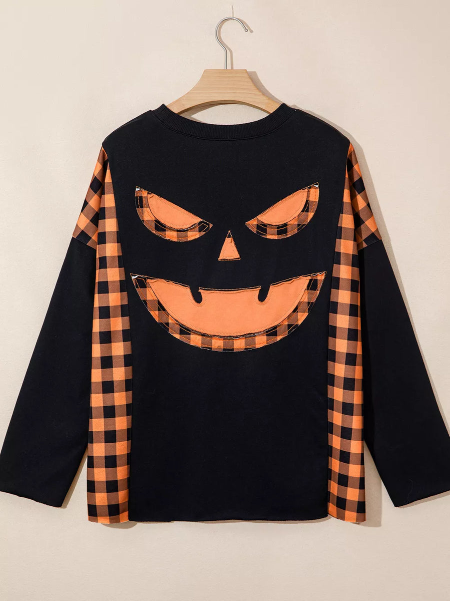 artsy t-shirt in Black with crew neck