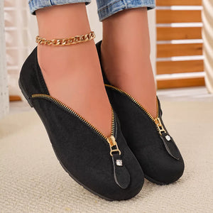 Polyester, Rubber Imported Size & flats in Chocolate with flats silhouette