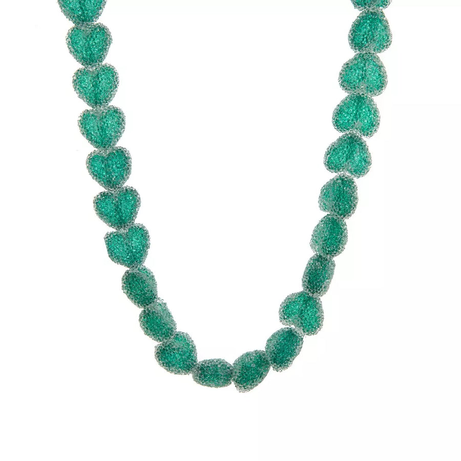 necklace in Gold with color-block and layered design