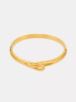 bracelet in gold with zircon embellishment and not applicable