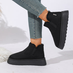Camel boots with ankle-length and elastic