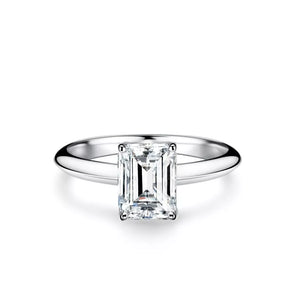 ring featuring geometric in Silver with 925 sterling silver, Moissanite Carat weight: 2CT Care instructions: Avoid weari