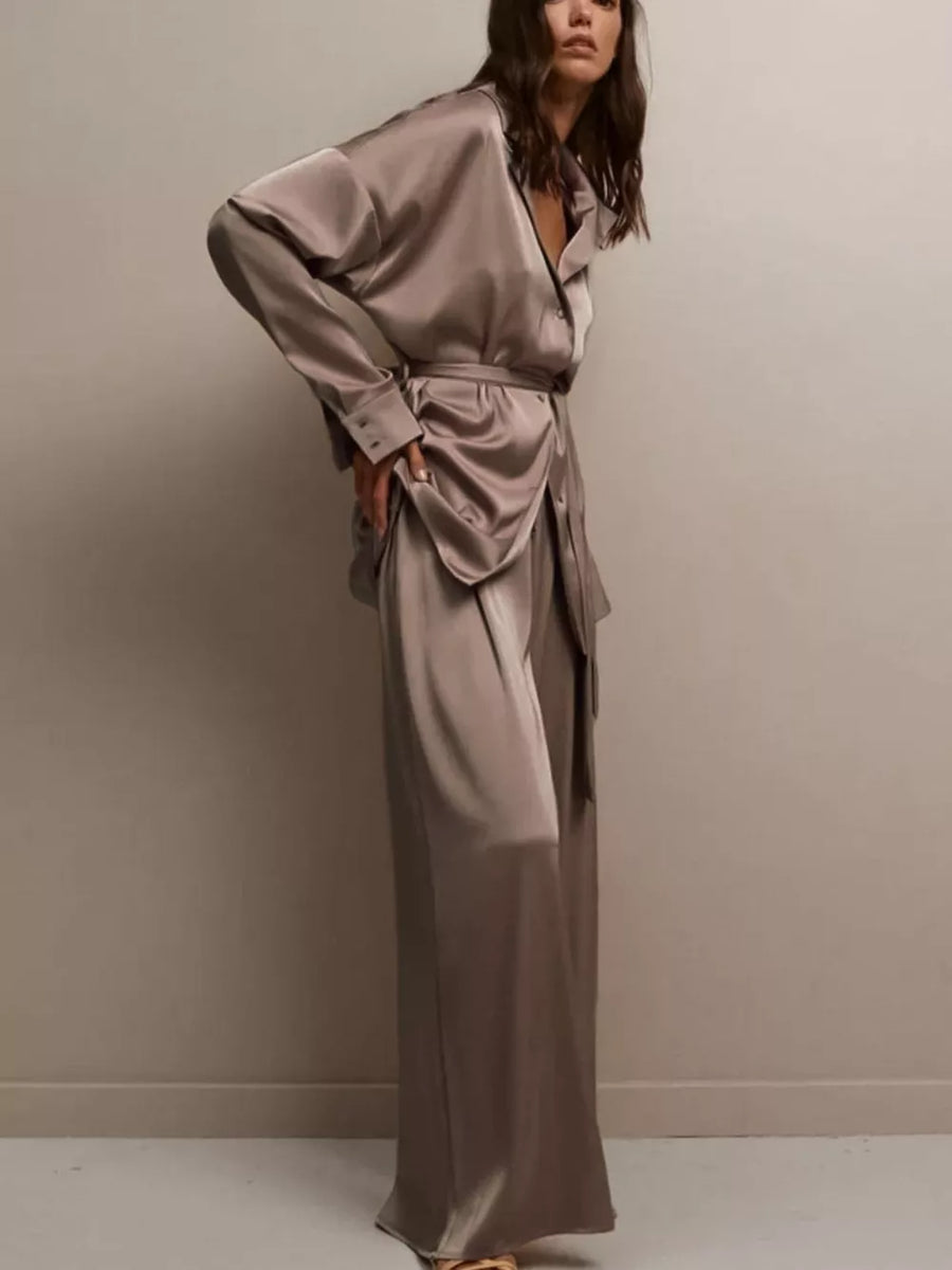 pajama set in Brown