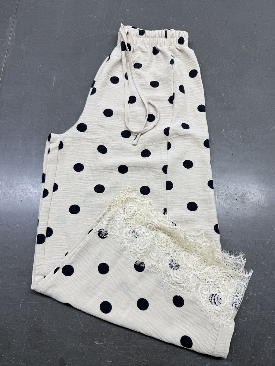 100% polyester Care instructions: Machine wash cold wide-leg pants in sky blue with loose silhouette