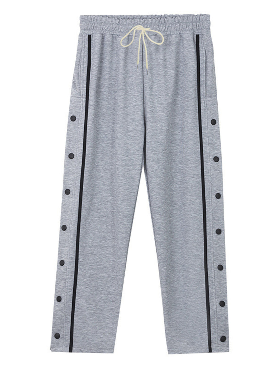 95%polyester,5%spandex Care instructions: Machine wash cold pants in Gray/white with relaxed silhouette
