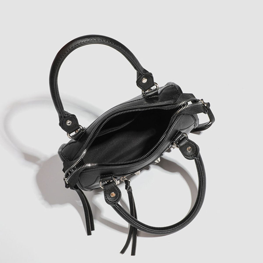 black with crossbody bag with studded 9
