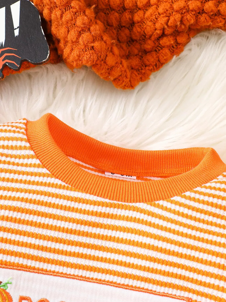 65% cotton, 35% polyester Care instructions: Machine wash cold pajama set in Orange with regular silhouette
