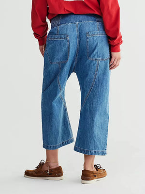 wide-leg jeans in Light Blue