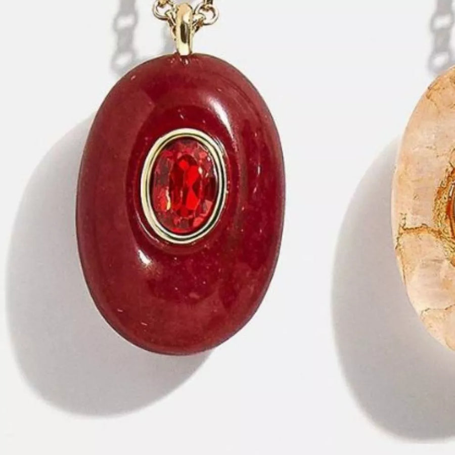 Moss necklace