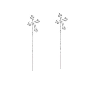 Silver earrings