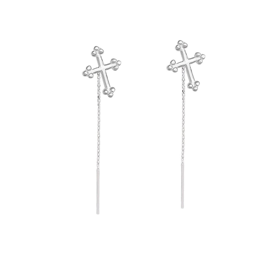 Silver earrings