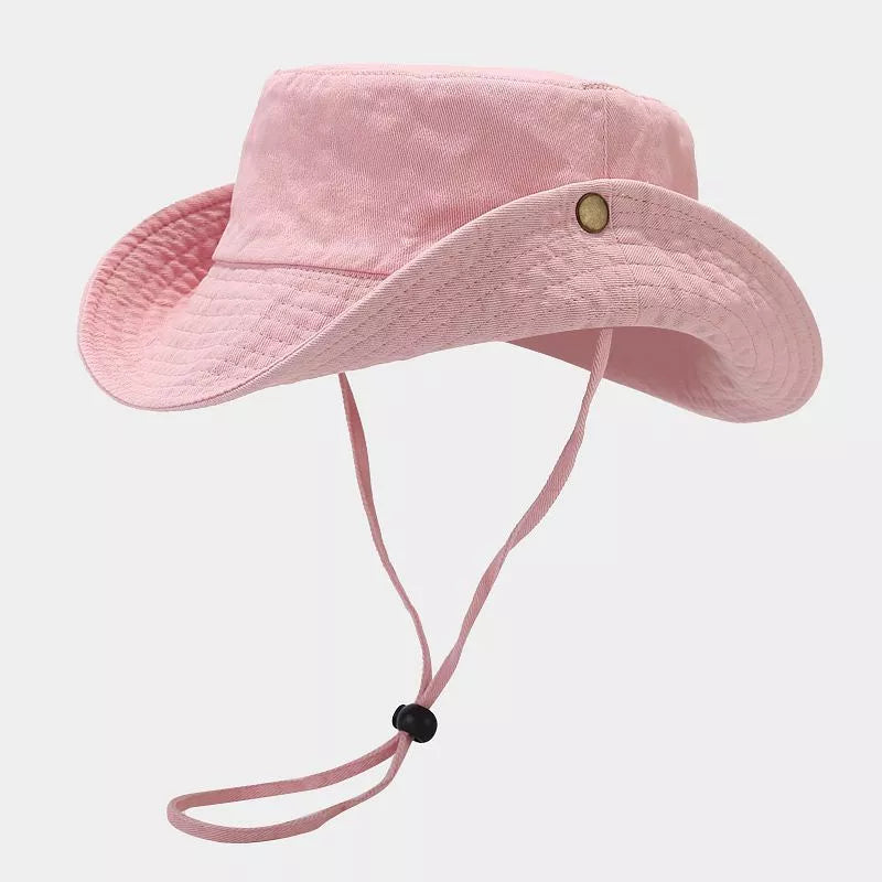 Wide Brim Sun Protection Hat in Army Green with wide brim