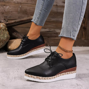 Orange sneakers with not applicable and lace-up
