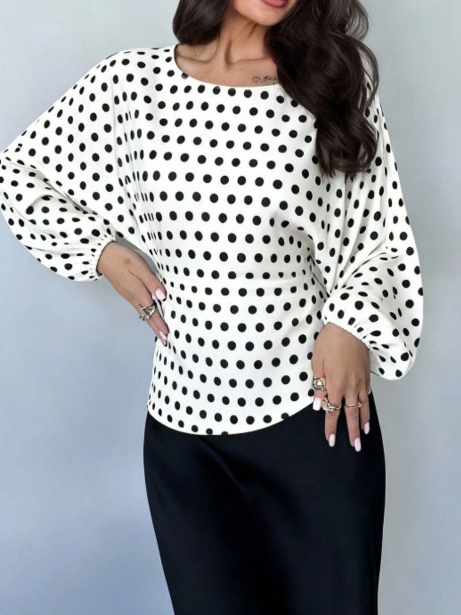 100% polyester Care instructions: Machine wash cold blouse in Burgundy with relaxed silhouette