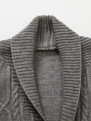cardigan featuring speckled in Gray with 100% polyester Care instructions: Machine wash cold texture