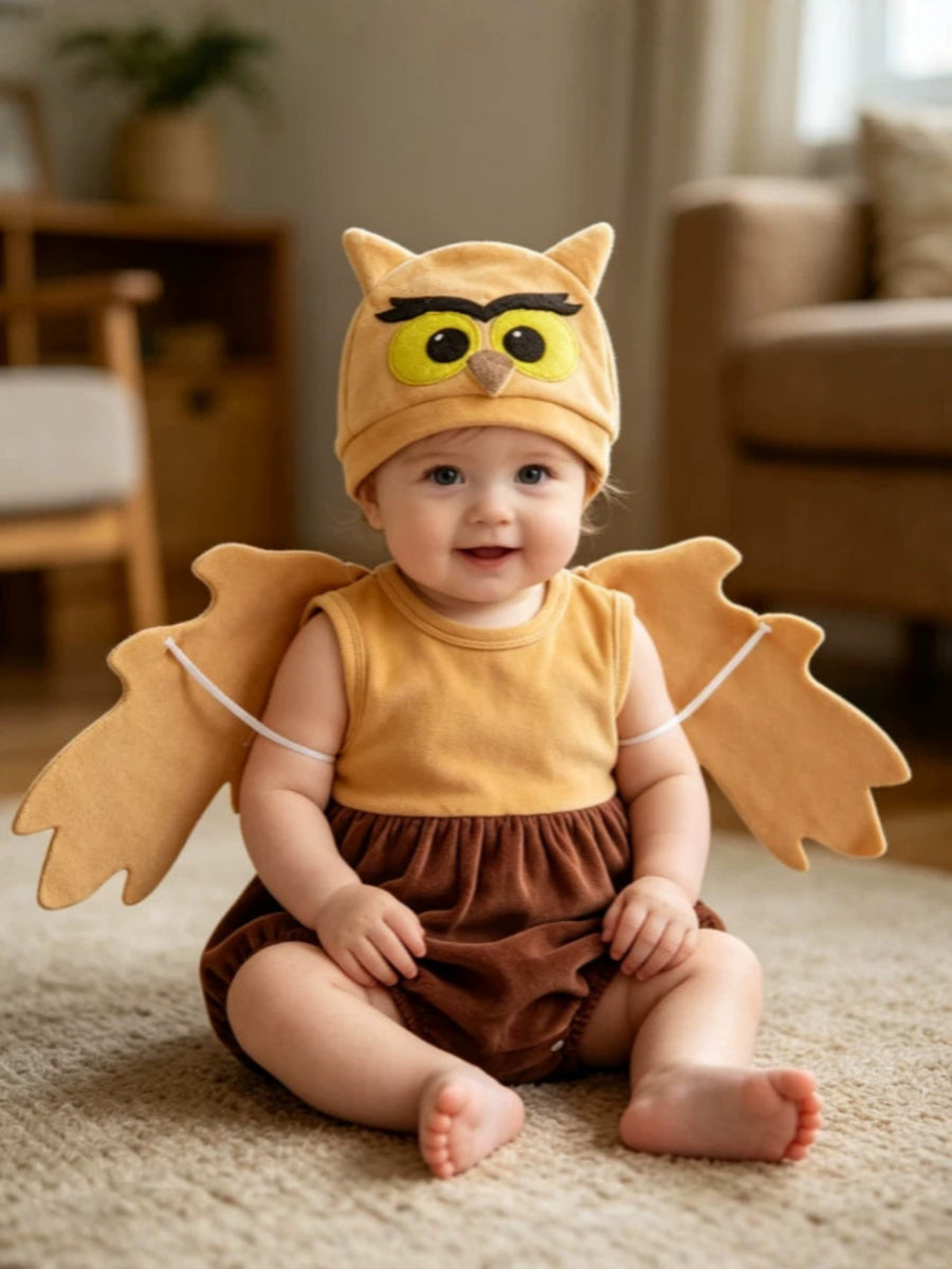 95% cotton, 5% spandex Care instructions: Machine wash cold costume set in brown with relaxed silhouette