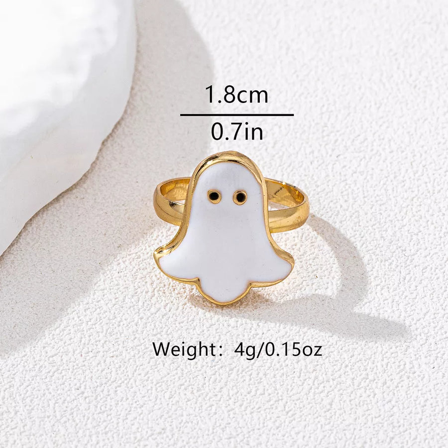 ring in Gold with novelty and 18K gold-plated