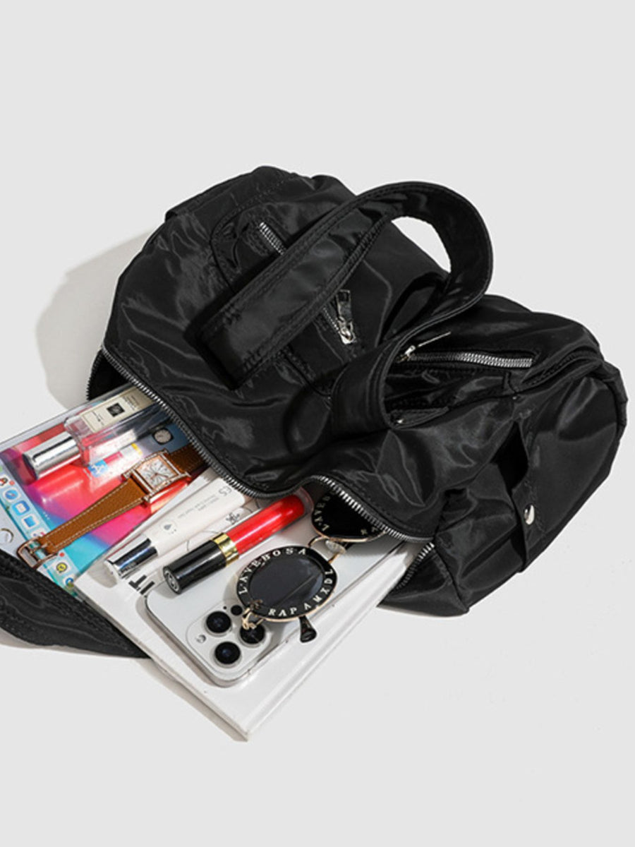 Black with handbag with dual top handles 10