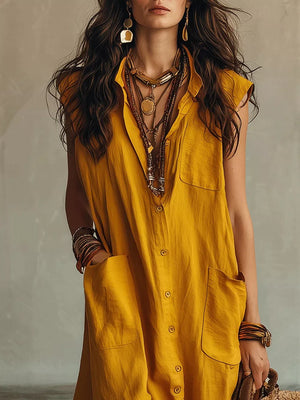 bohemian maxi dress in Burgundy with collared