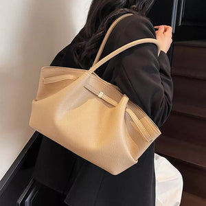 Red Pu Leather Shoulder Bag