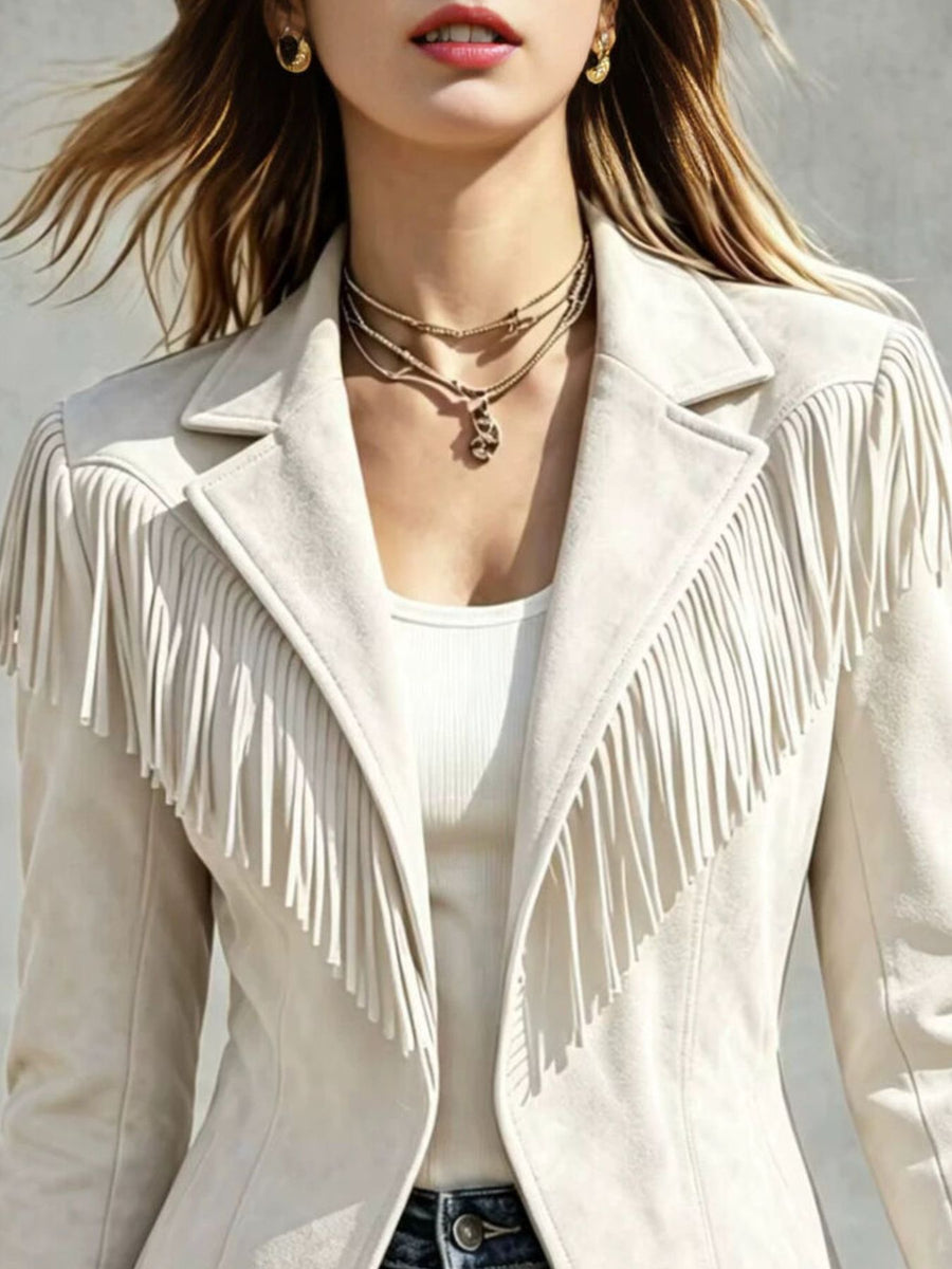 western jacket in Brown with notch lapel
