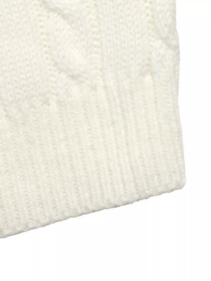 Cable Knit Long Sleeve Sweater option 10