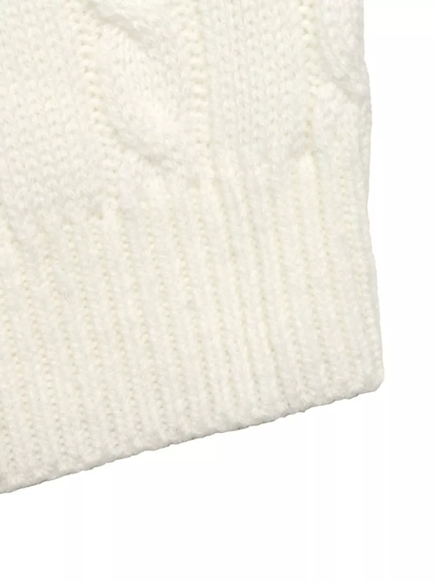 Cable Knit Long Sleeve Sweater option 10