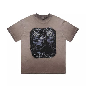 100% Cotton Care instructions: Machine wash cold t-shirt in black with oversized silhouette