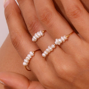 Gold with ring with 18K gold-plated 12