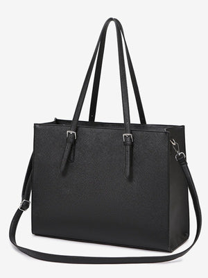 black with tote with structured