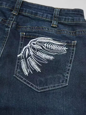 75% cotton, 22% polyester,3% elastane Care instructions: Machine wash cold cargo jeans in medium blue with straight