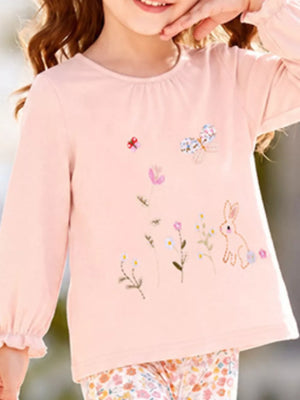 95% cotton, 5% polyester Care instructions: Machine wash cold outfit set in Watermelon pink with relaxed silhouette