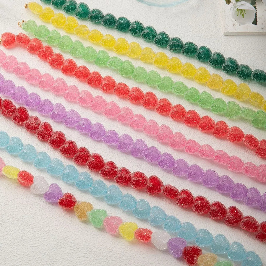 yellow necklace featuring layered design and color-block