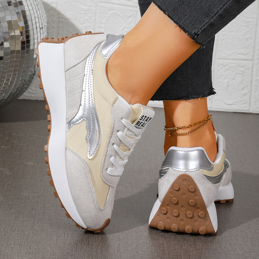 tan sneakers