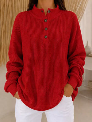 classic sweatshirt in Navy with henley