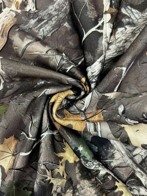 Khaki sweatshirt with quarter-zip and camo