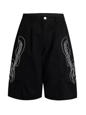 Men's Loose Fit Cargo Capris in Apricot